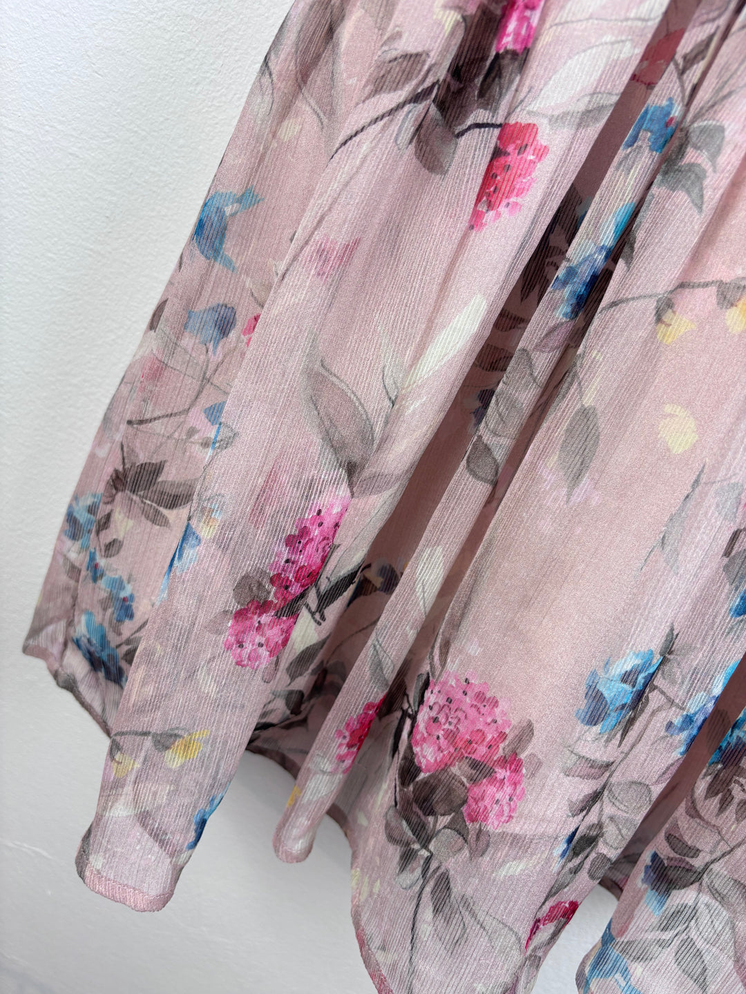 Next Pink and Blue Floral Dress 8–9 Years-Dresses-Second Snuggle Preloved