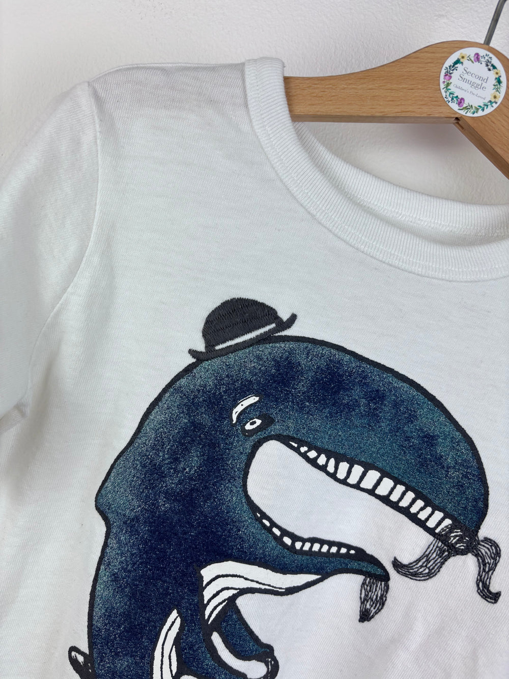 Baby Gap Whale Graphic T-Shirt 2-3 Years-Tops-Second Snuggle Preloved