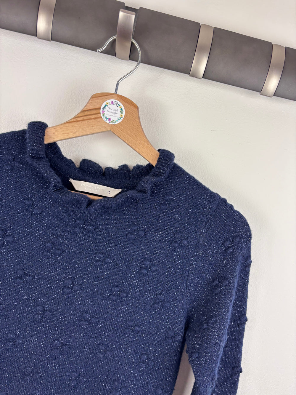 Next Navy Knit Dress 9-10 Years-Dresses-Second Snuggle Preloved