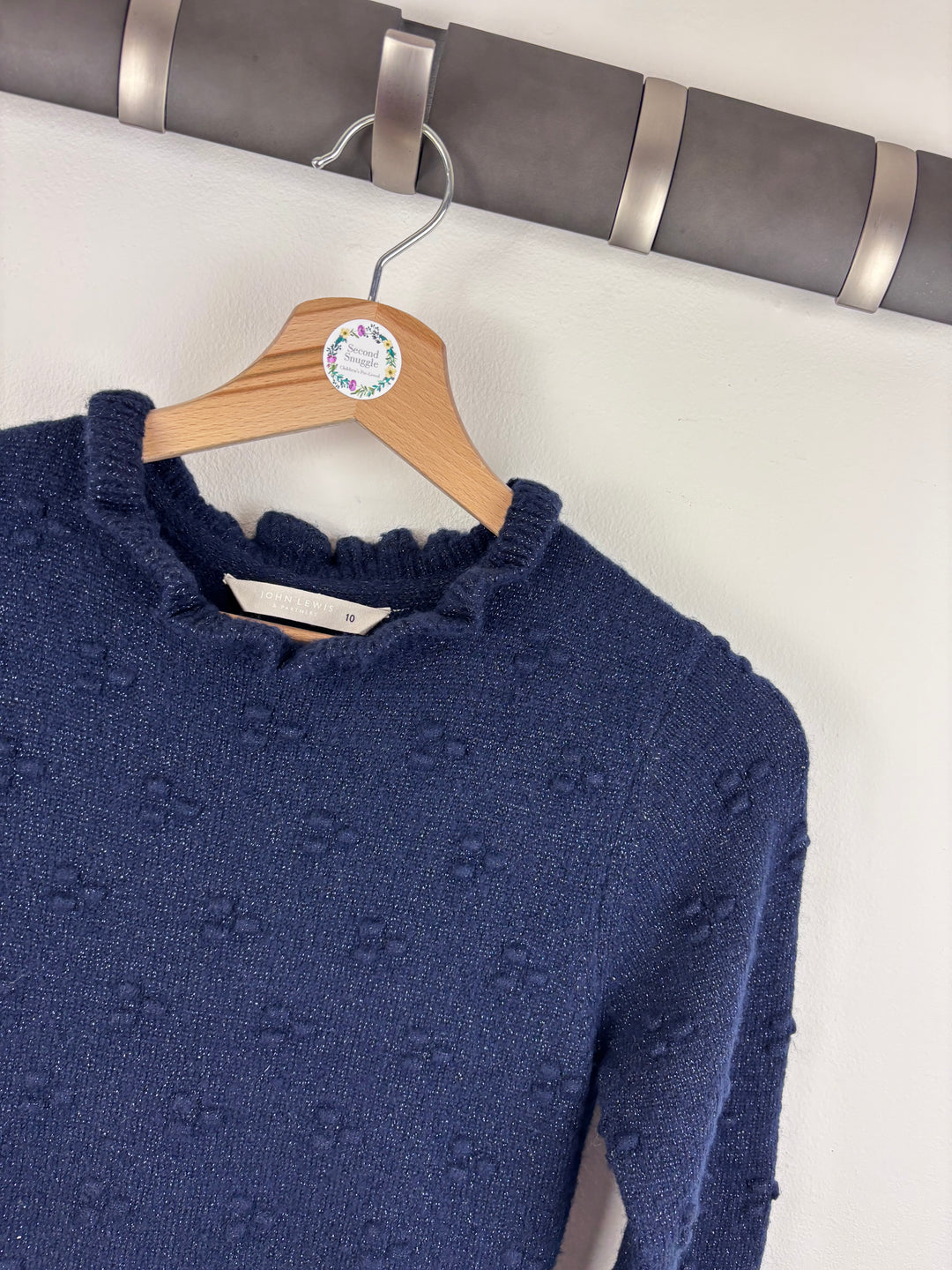 Next Navy Knit Dress 9-10 Years-Dresses-Second Snuggle Preloved