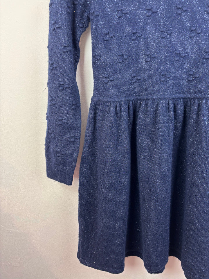 Next Navy Knit Dress 9-10 Years-Dresses-Second Snuggle Preloved