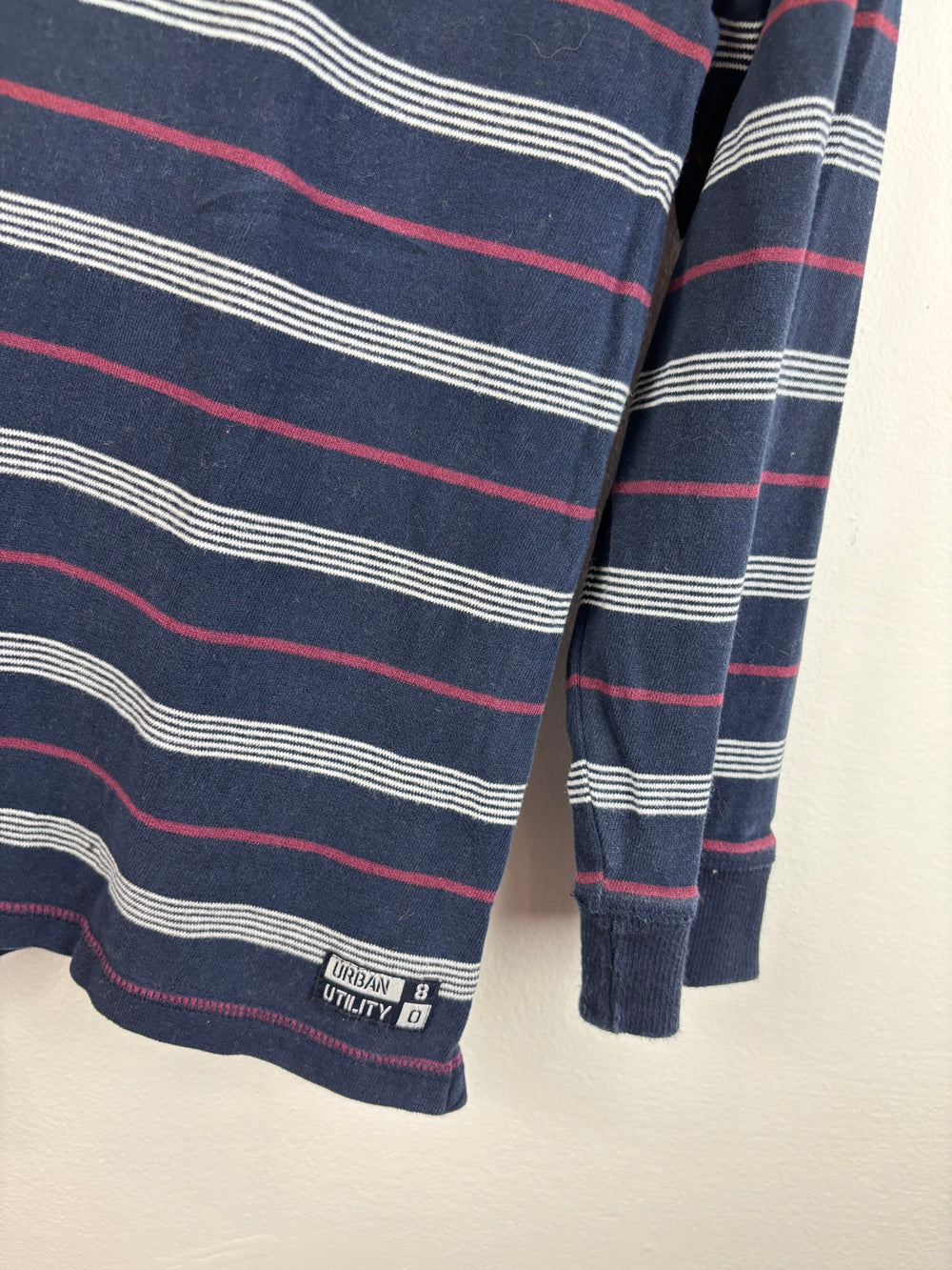 John Lewis Striped Hoodie 8-9 Years-Hoodies-Second Snuggle Preloved