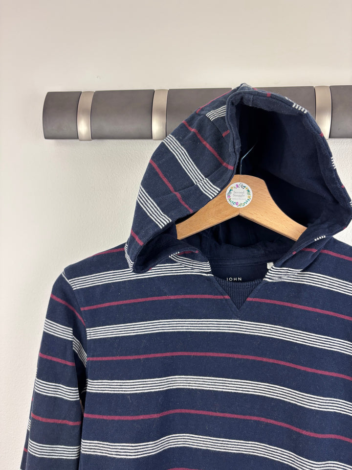 John Lewis Striped Hoodie 8-9 Years-Hoodies-Second Snuggle Preloved