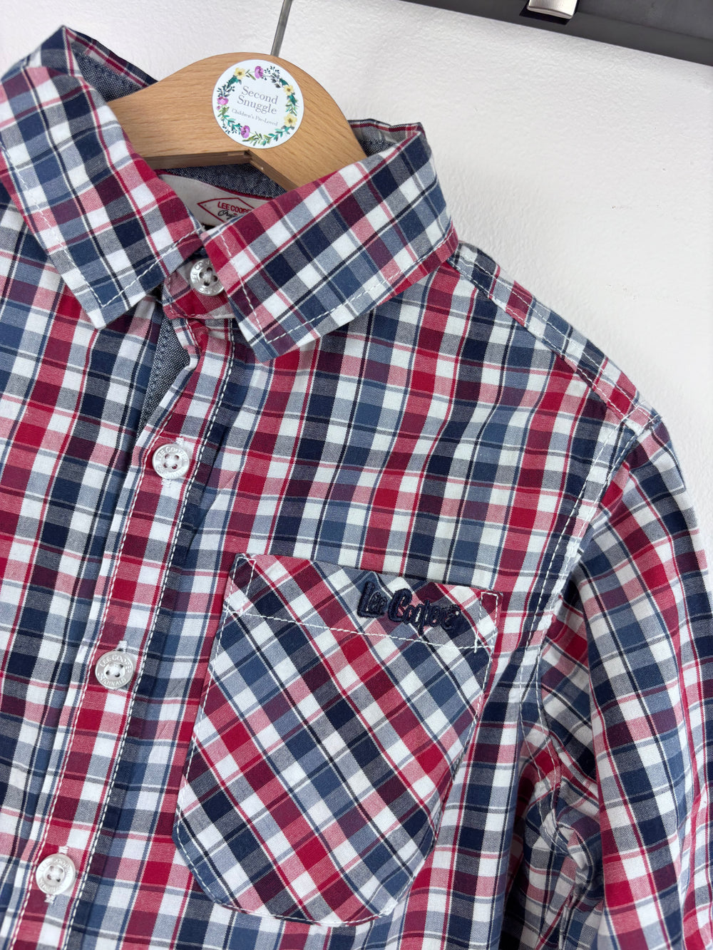 Lee Cooper Checked Shirt 7-8 Years-Shirts-Second Snuggle Preloved