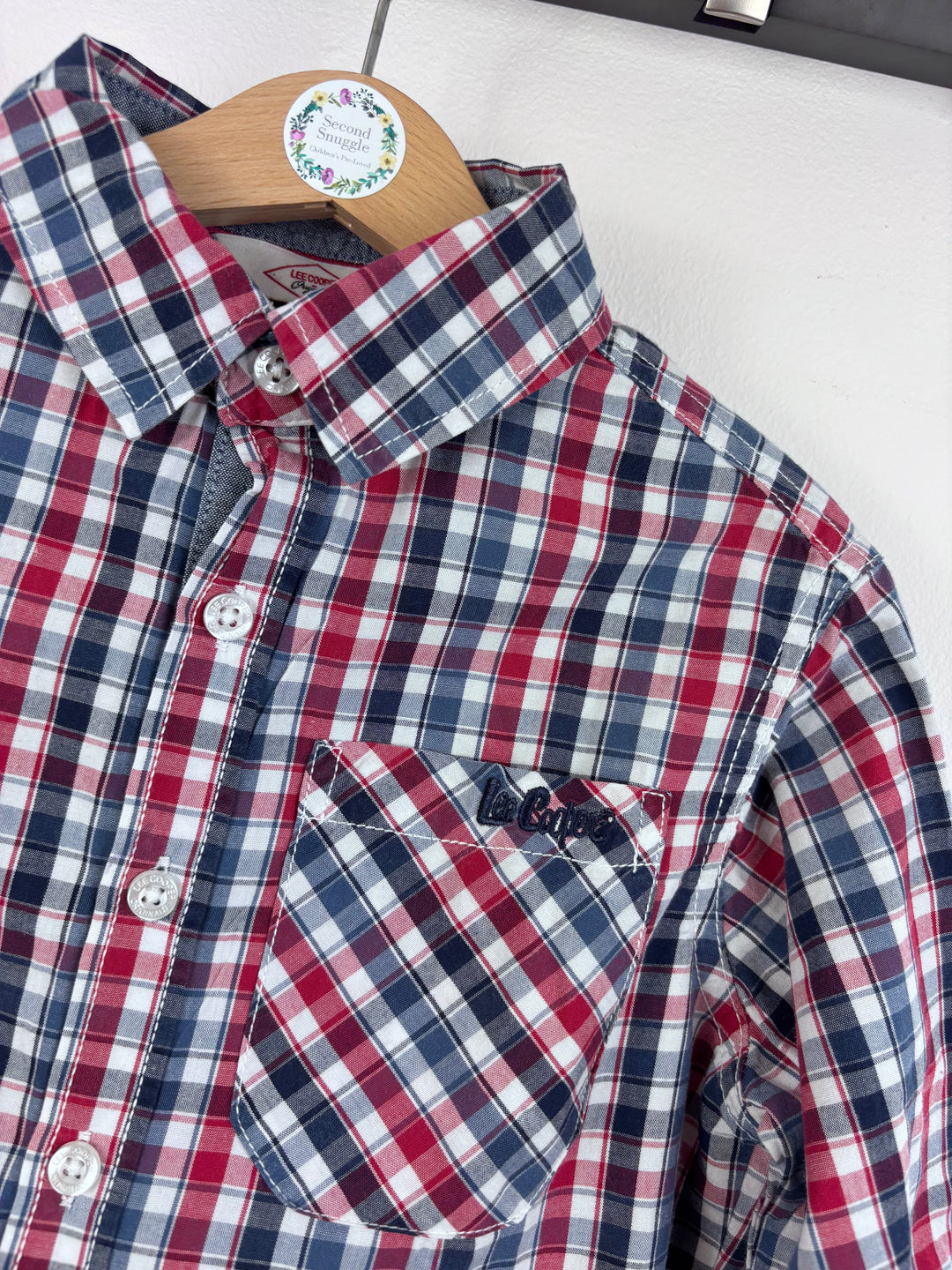Lee Cooper Checked Shirt 7-8 Years-Shirts-Second Snuggle Preloved