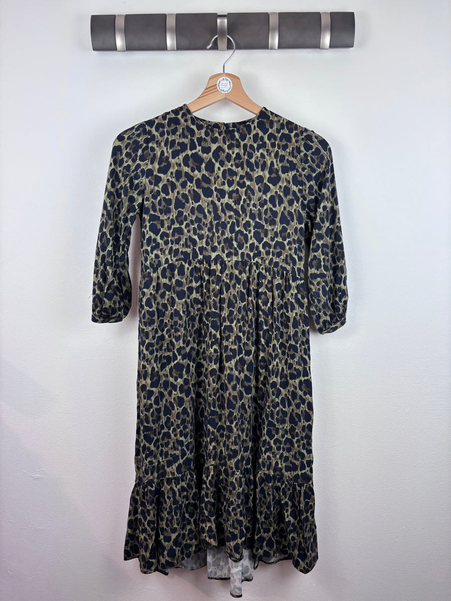 Next Leopard Print Dress 8-9 Years-Dresses-Second Snuggle Preloved