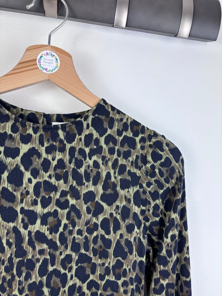 Next Leopard Print Dress 8-9 Years-Dresses-Second Snuggle Preloved