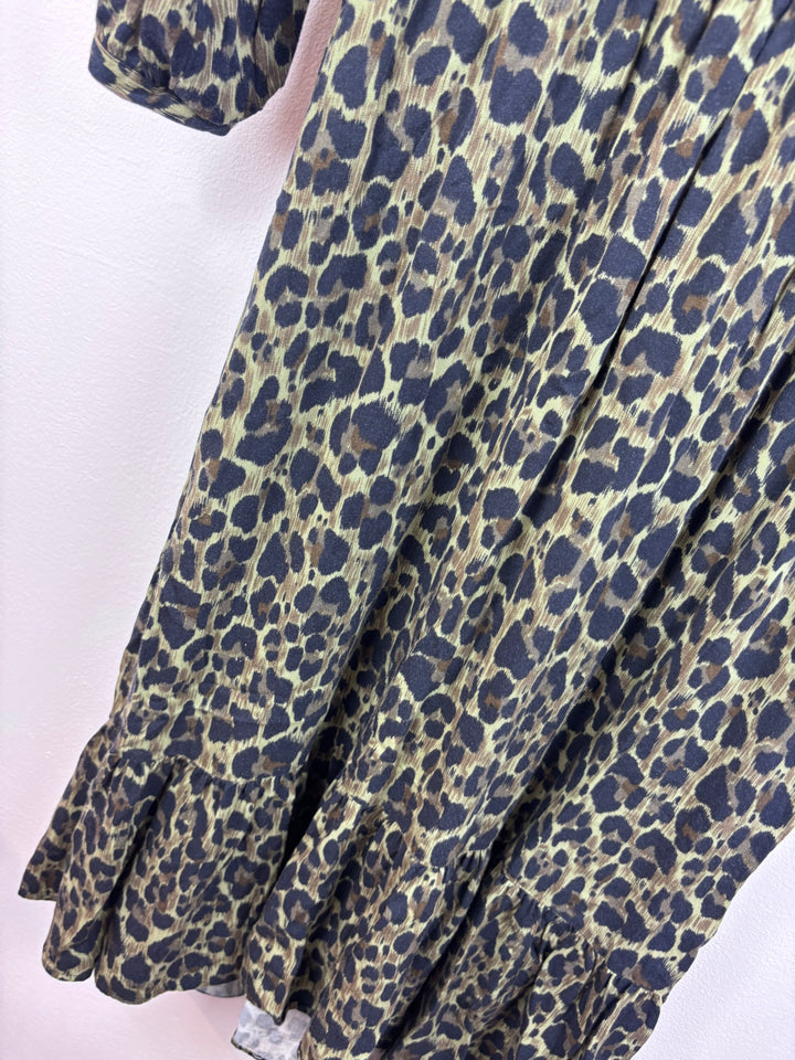 Next Leopard Print Dress 8-9 Years-Dresses-Second Snuggle Preloved