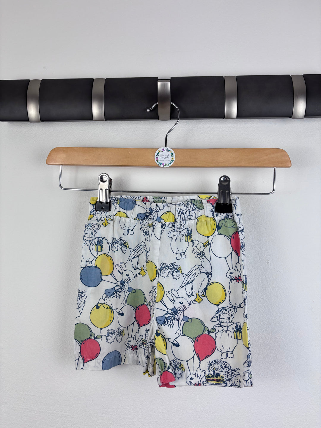 M&S Bunny Print Shorts 12-18 Months-Shorts-Second Snuggle Preloved