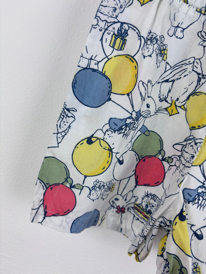 M&S Bunny Print Shorts 12-18 Months-Shorts-Second Snuggle Preloved