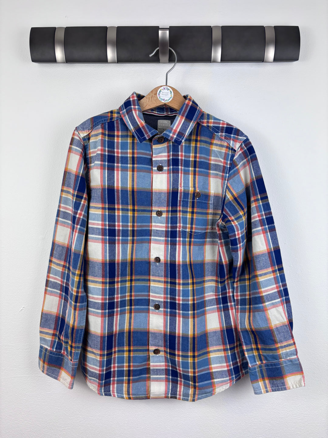 John Lewis Checked Shirt 9 Years-Shirts-Second Snuggle Preloved