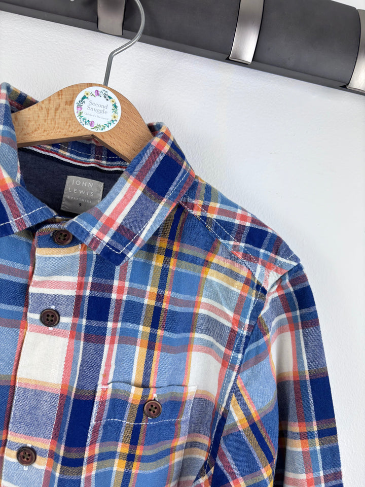 John Lewis Checked Shirt 9 Years-Shirts-Second Snuggle Preloved