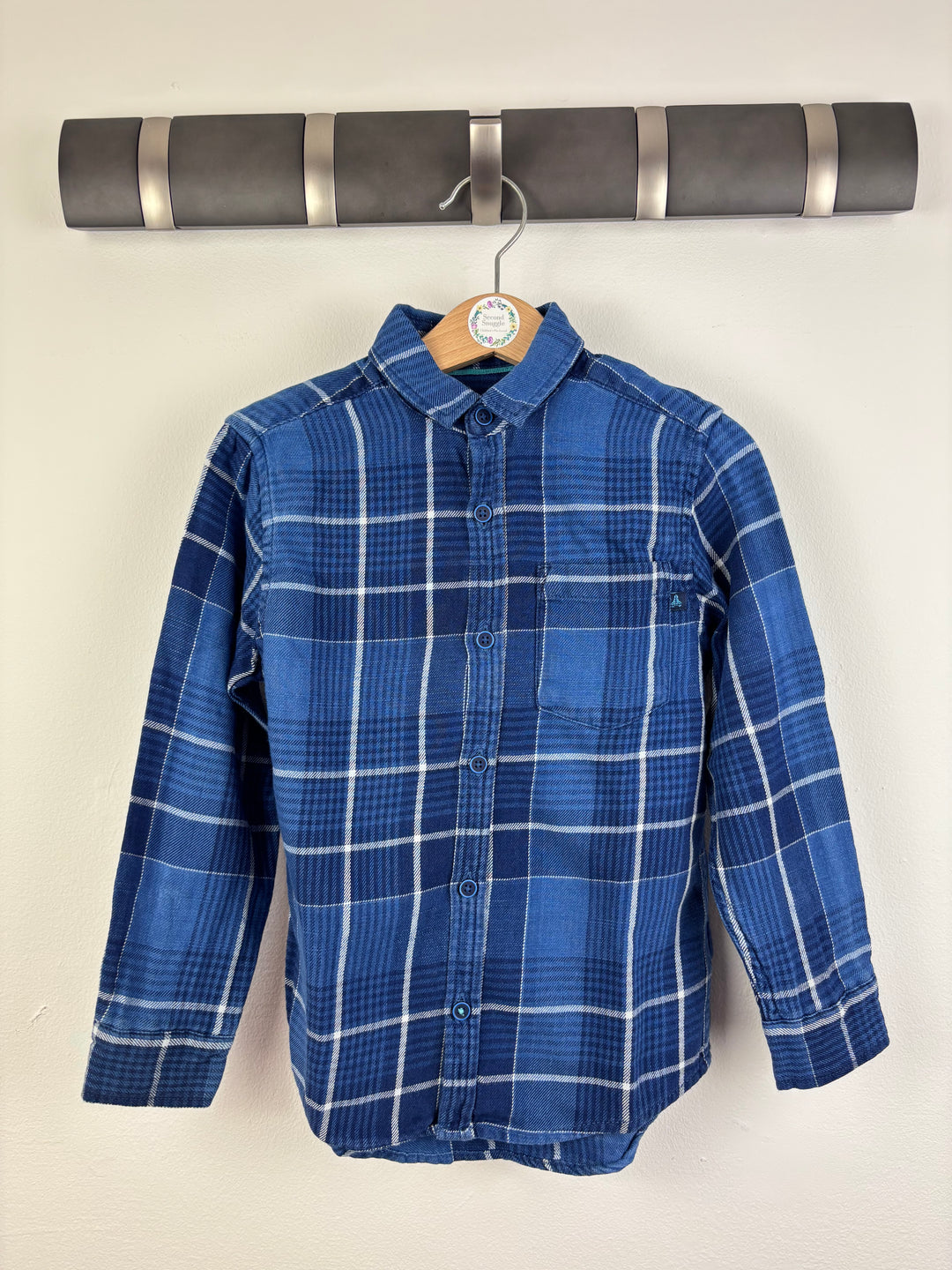 Next Blue Checked Shirt 4-5 Years-Shirts-Second Snuggle Preloved