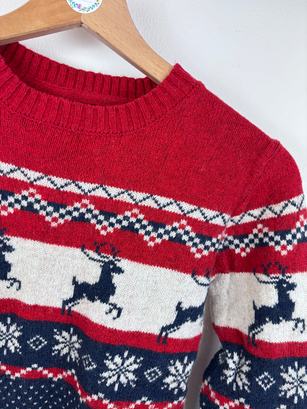 Fat Face Christmas Jumper 8-9 Years-Jumpers-Second Snuggle Preloved