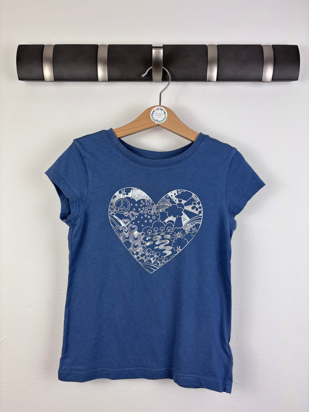 Gap Heart T-Shirt 6-7 Years-Tops-Second Snuggle Preloved