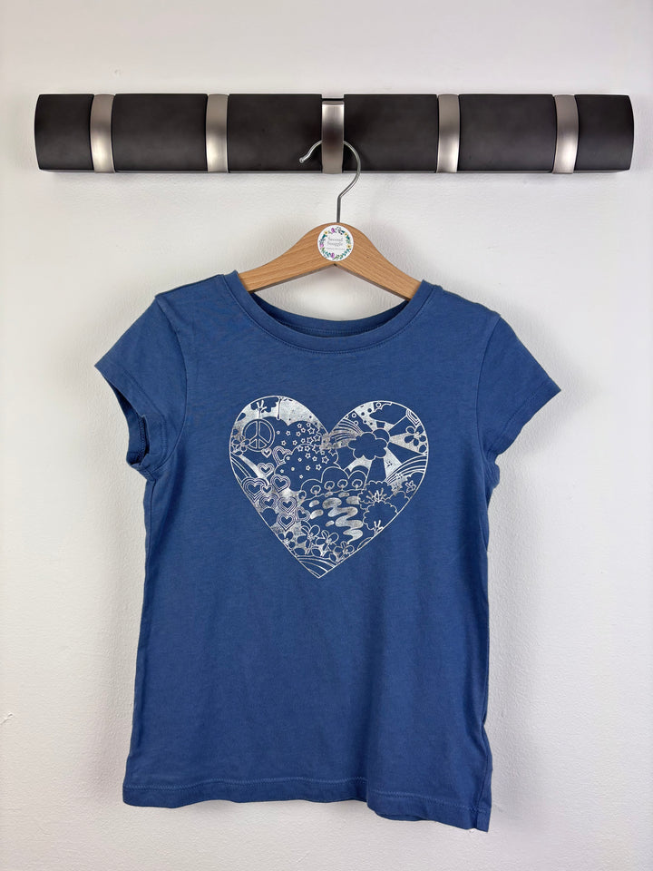 Gap Heart T-Shirt 6-7 Years-Tops-Second Snuggle Preloved