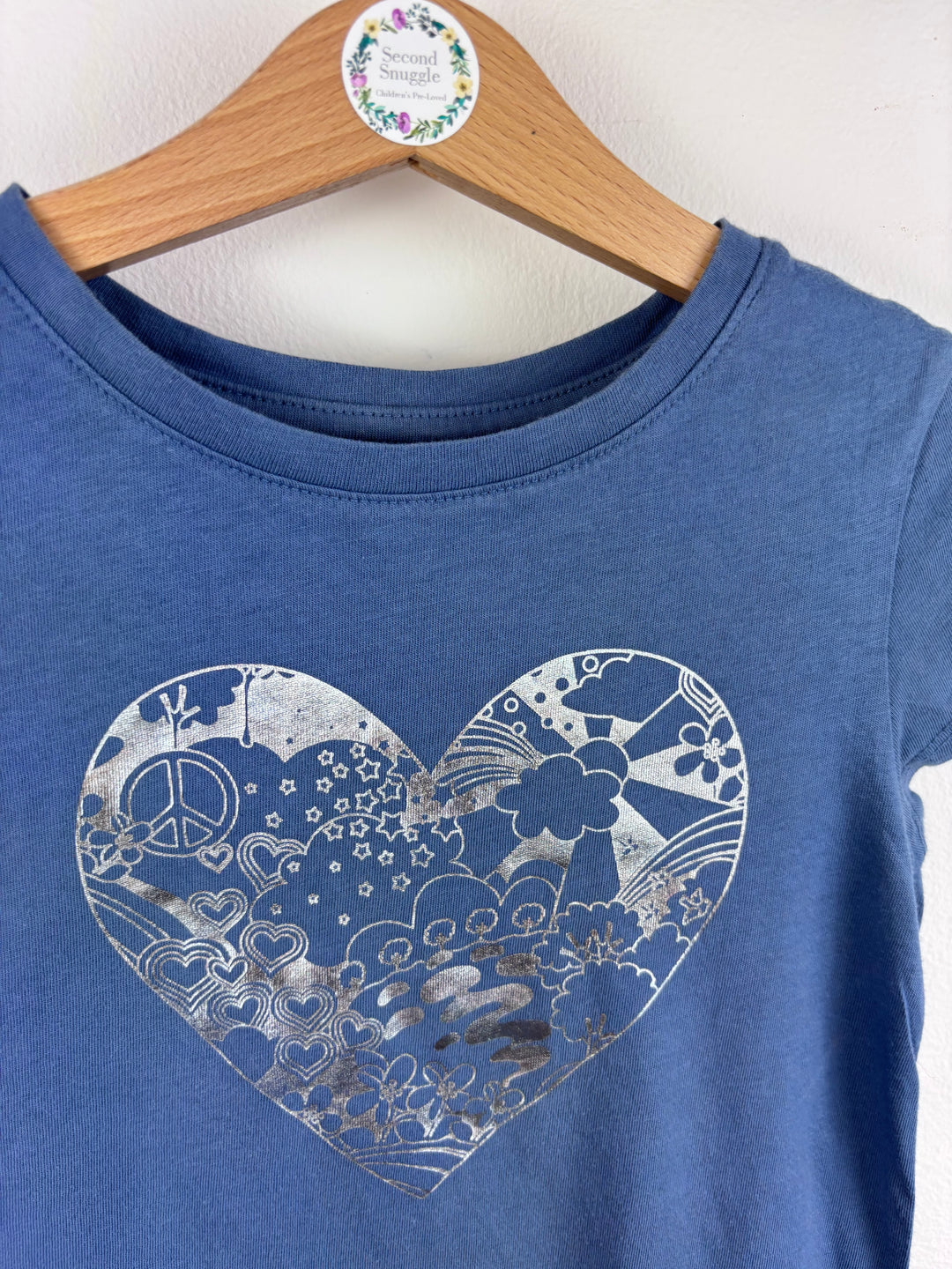 Gap Heart T-Shirt 6-7 Years-Tops-Second Snuggle Preloved