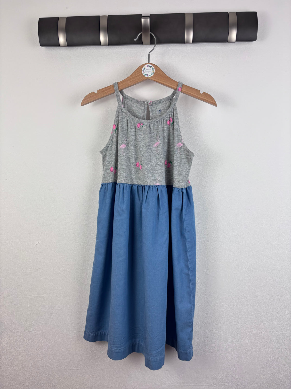 Gap Flamingo Dress 6-7 Years-Dresses-Second Snuggle Preloved