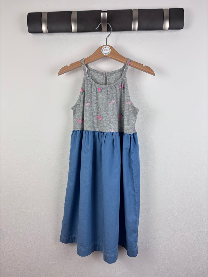 Gap Flamingo Dress 6-7 Years-Dresses-Second Snuggle Preloved