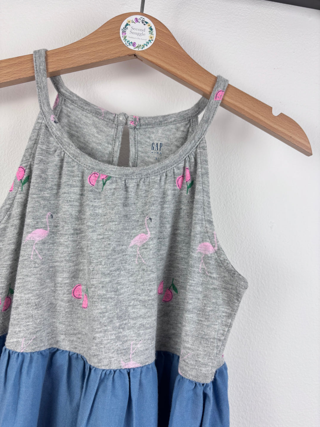 Gap Flamingo Dress 6-7 Years-Dresses-Second Snuggle Preloved