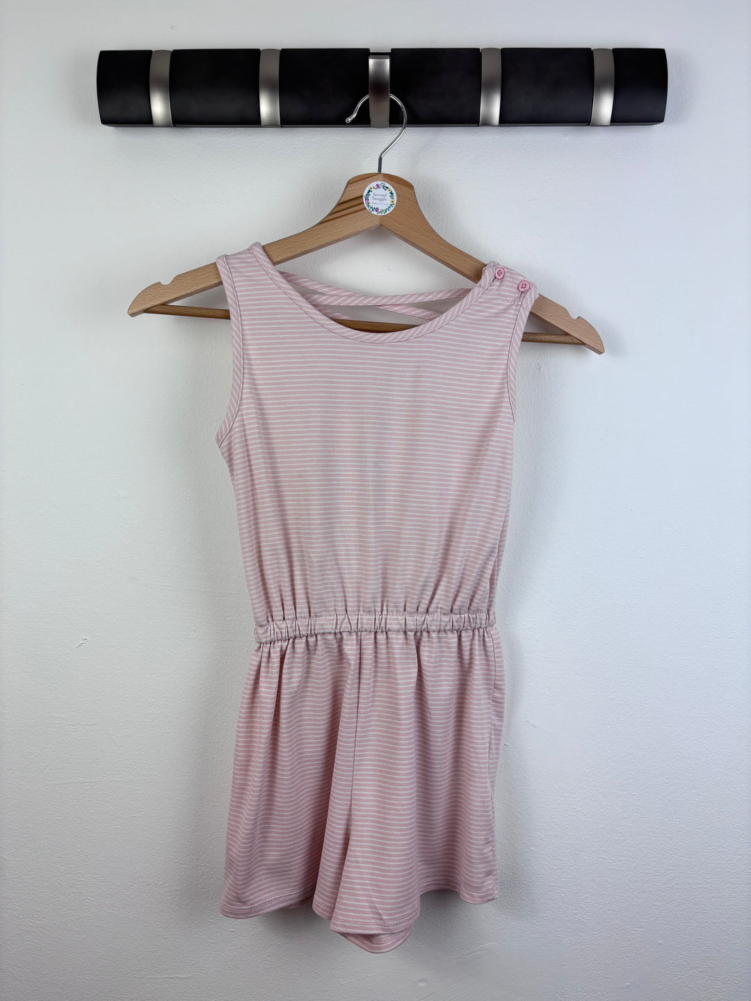 btween Pink Stripe Playsuit 7-8 Years-Play Suits-Second Snuggle Preloved