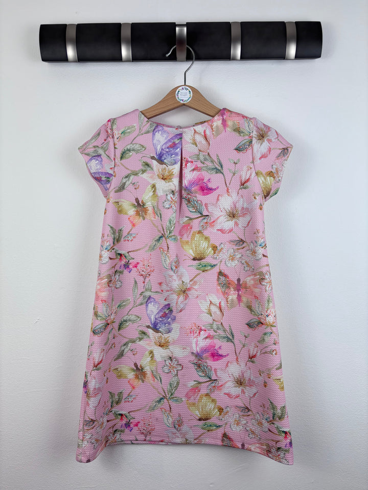 Next Pink Floral Dress 6-7 Years-Dresses-Second Snuggle Preloved