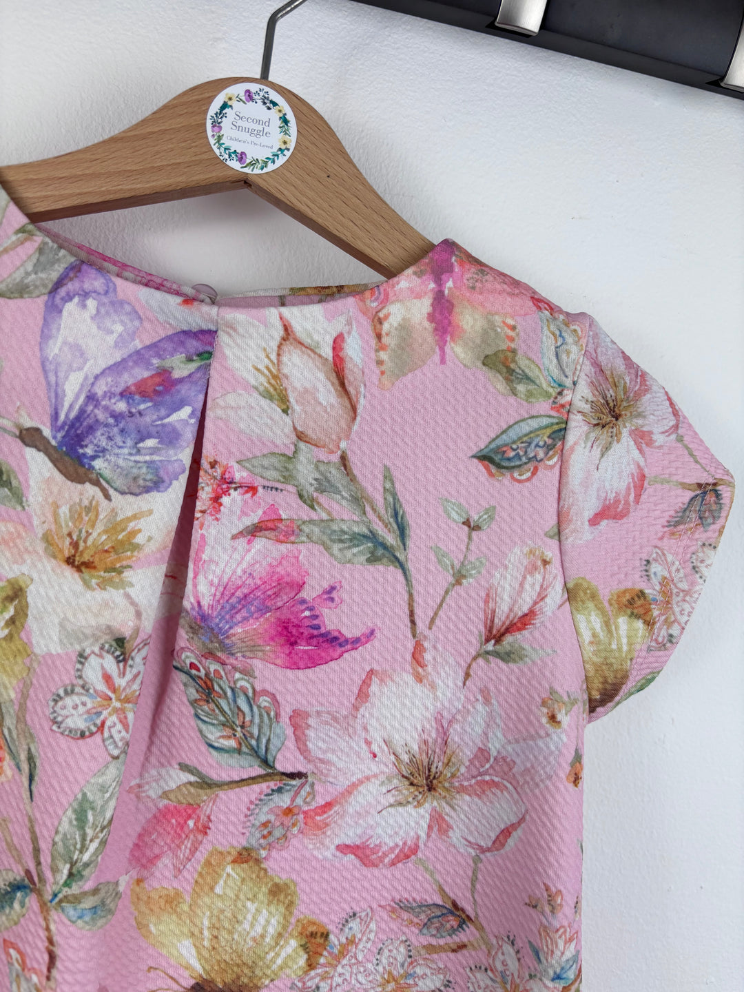 Next Pink Floral Dress 6-7 Years-Dresses-Second Snuggle Preloved