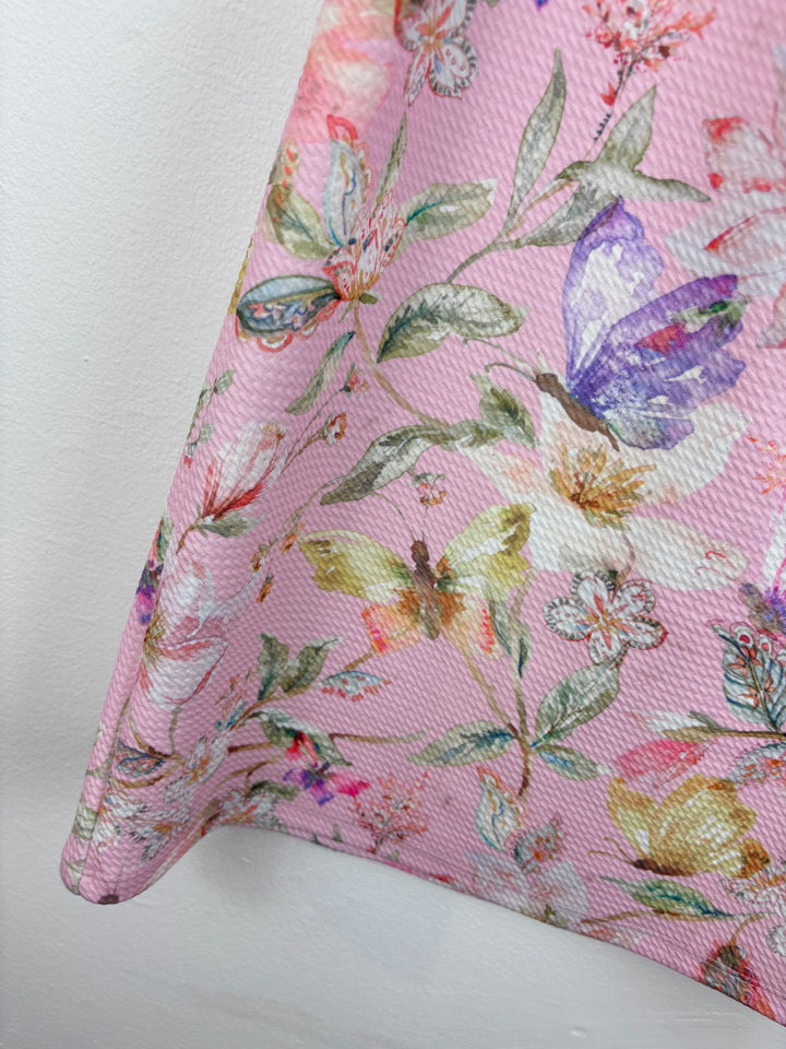 Next Pink Floral Dress 6-7 Years-Dresses-Second Snuggle Preloved