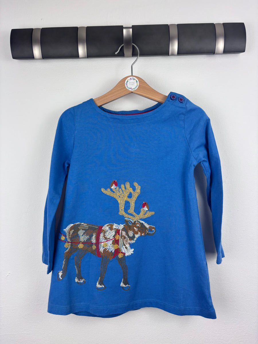 Mini Boden Reindeer Dress Various Sizes-Dresses-Second Snuggle Preloved