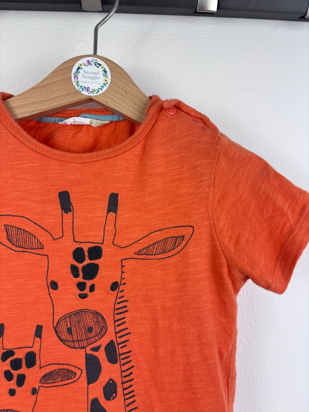 John Lewis Giraffe T Shirt 12-18 Months-Tops-Second Snuggle Preloved