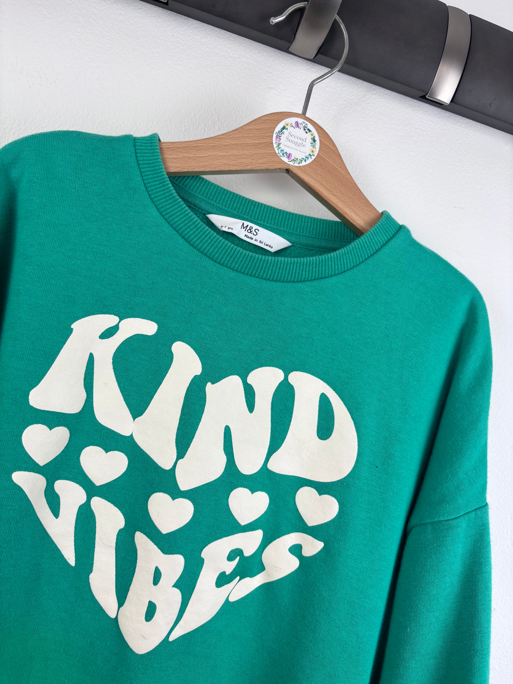 M&S Kind Vibes Sweatshirt 6-7 Years-Jumpers-Second Snuggle Preloved