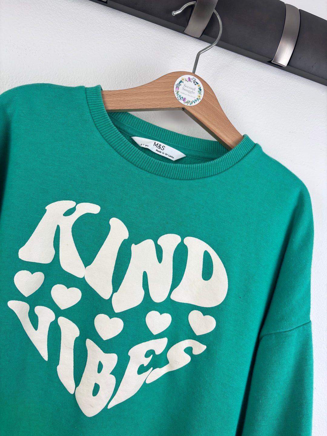 M&S Kind Vibes Sweatshirt 6-7 Years-Jumpers-Second Snuggle Preloved