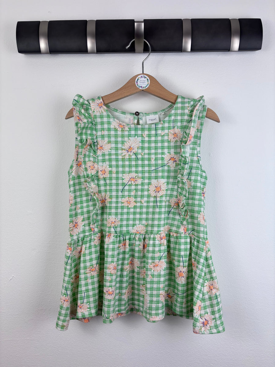 Eco Friendly Kids Fashion Uk Next Green Floral Top 5-6 Years