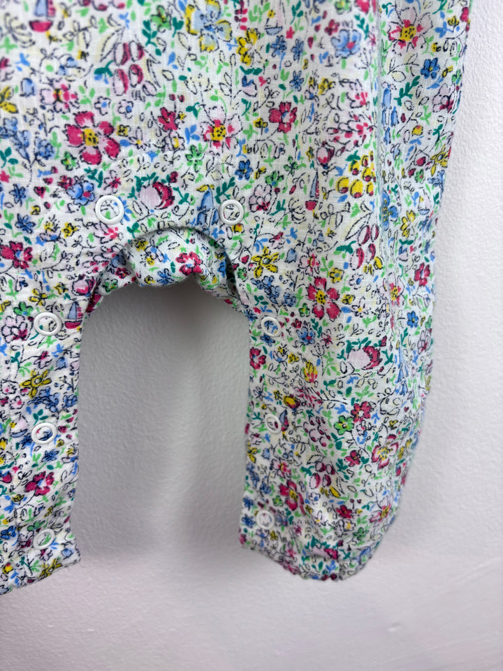 Next Floral Dungarees 6-9 Months-Dungarees-Second Snuggle Preloved