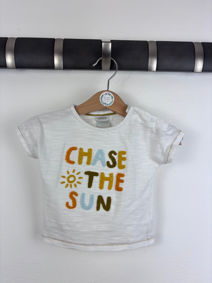 Mamas And Papas Chase The Sun T Shirt 3-6 Months-Tops-Second Snuggle Preloved