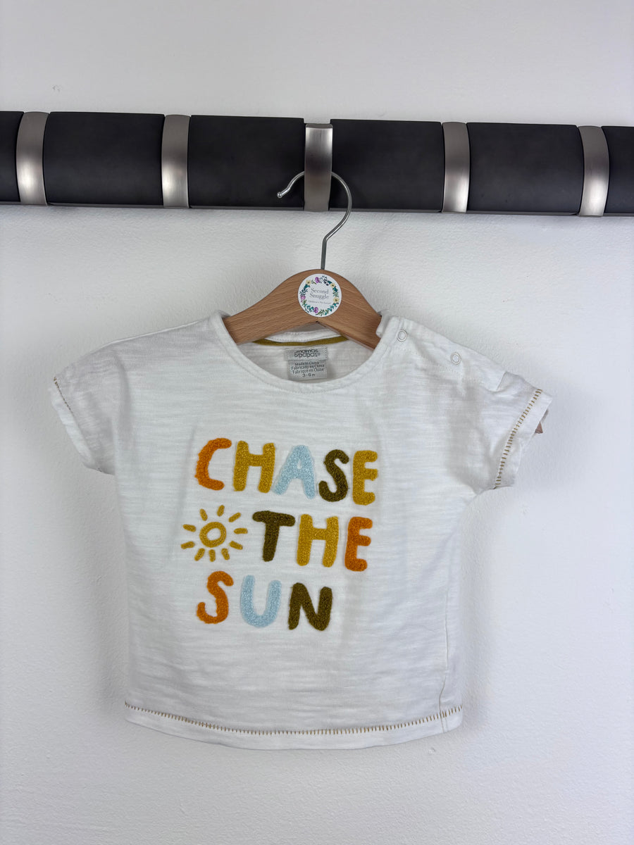 Mamas And Papas Chase The Sun T Shirt 3-6 Months-Tops-Second Snuggle Preloved