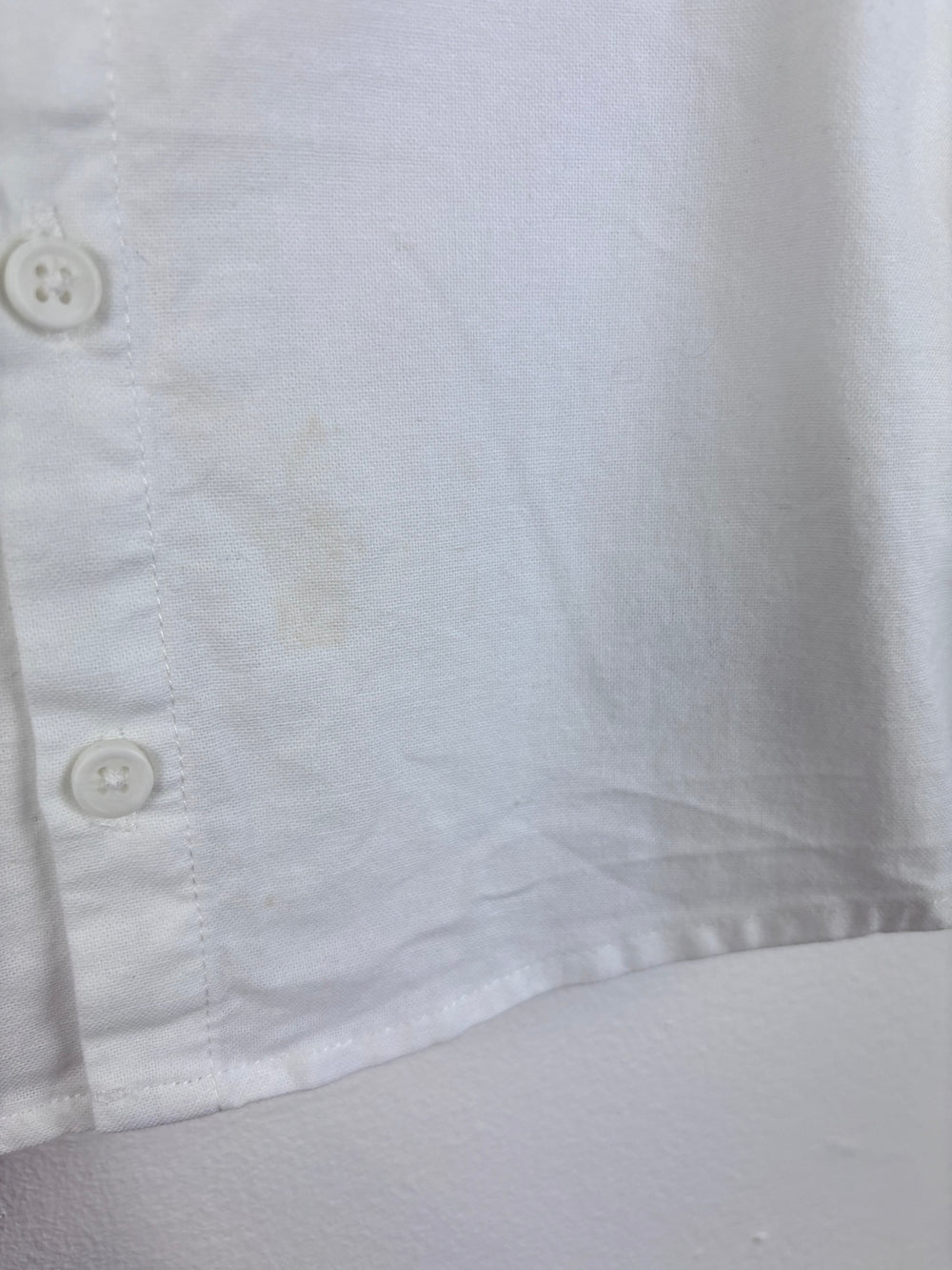 Mamas And Papas White Long Sleeve Shirt 2-3 Years-Shirts-Second Snuggle Preloved