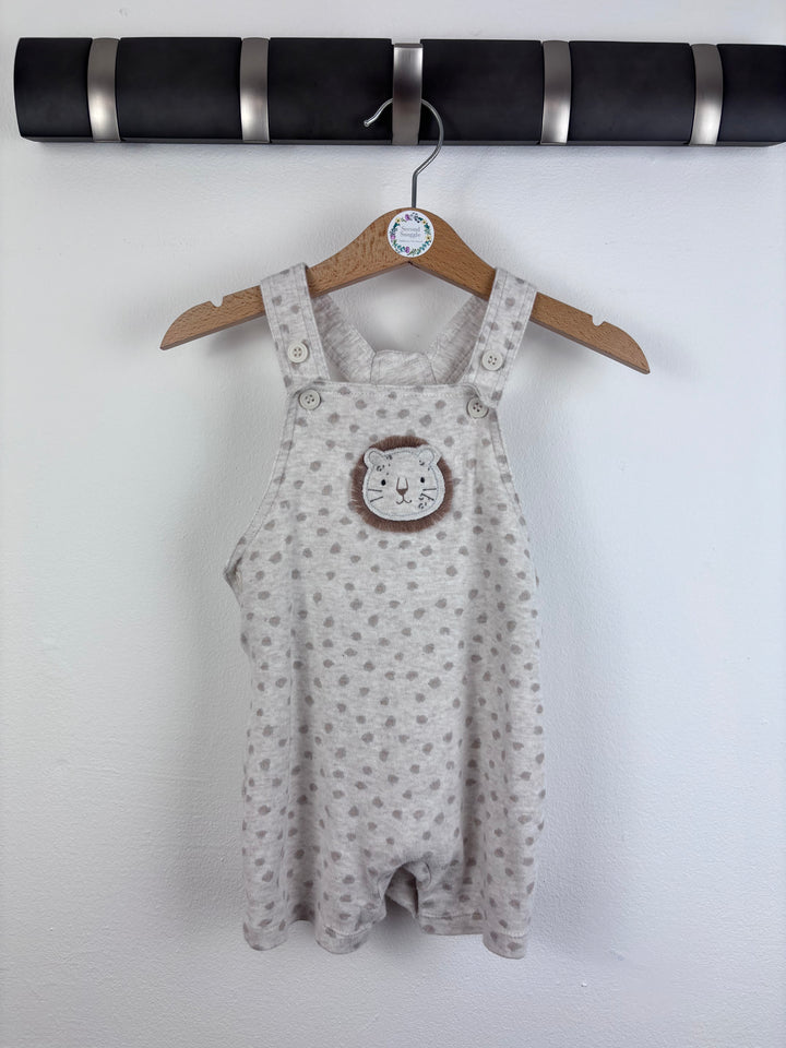 Mothercare Lion Dungarees 6-9 Months-Rompers-Second Snuggle Preloved