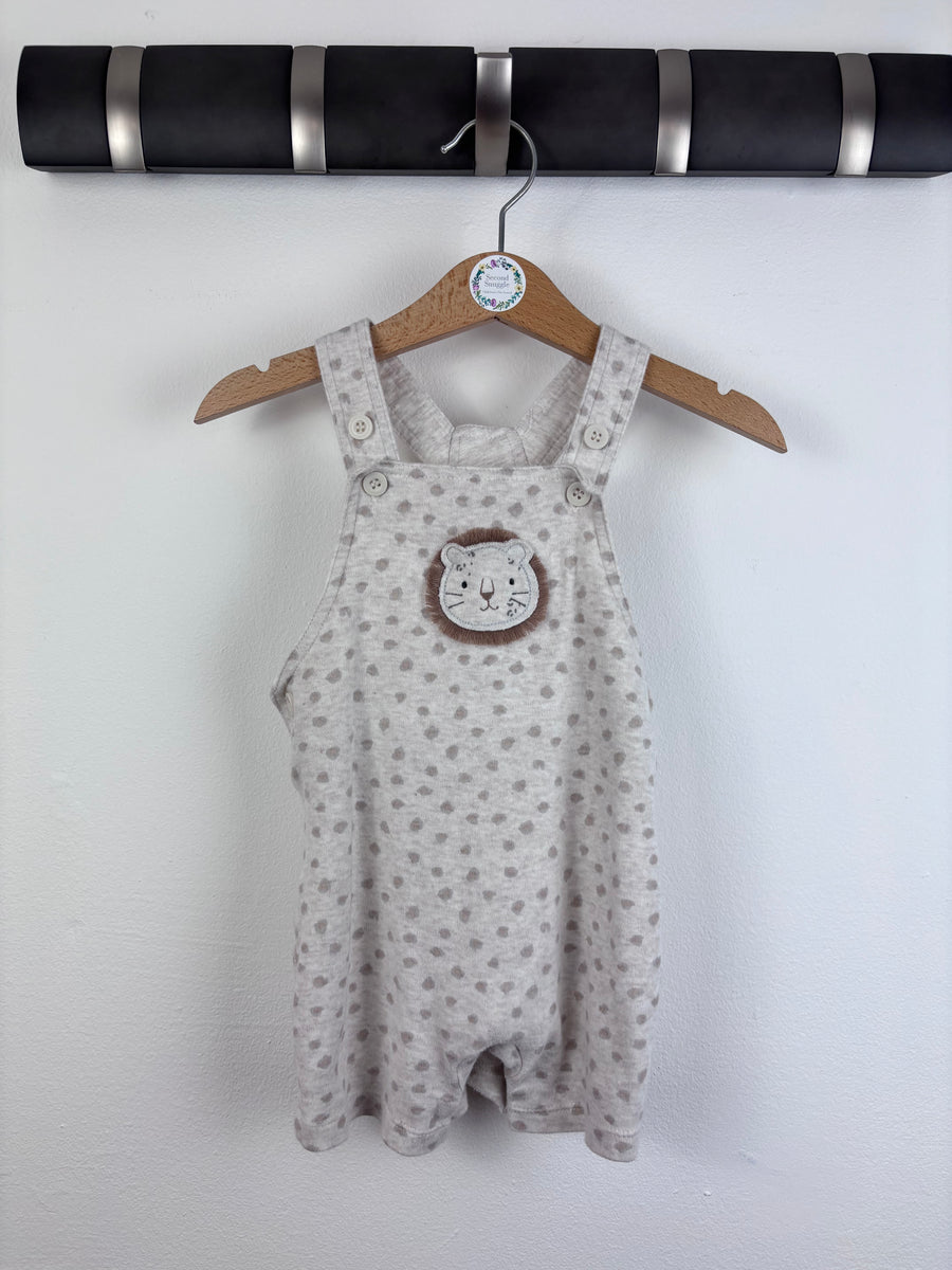Mothercare Lion Dungarees 6-9 Months-Rompers-Second Snuggle Preloved