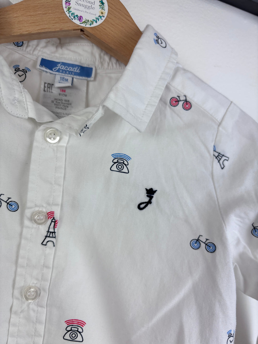 Jacadi Paris Print Shirt 12-18 Months-Shirts-Second Snuggle Preloved
