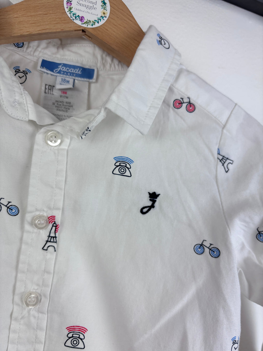 Jacadi Paris Print Shirt 12-18 Months-Shirts-Second Snuggle Preloved