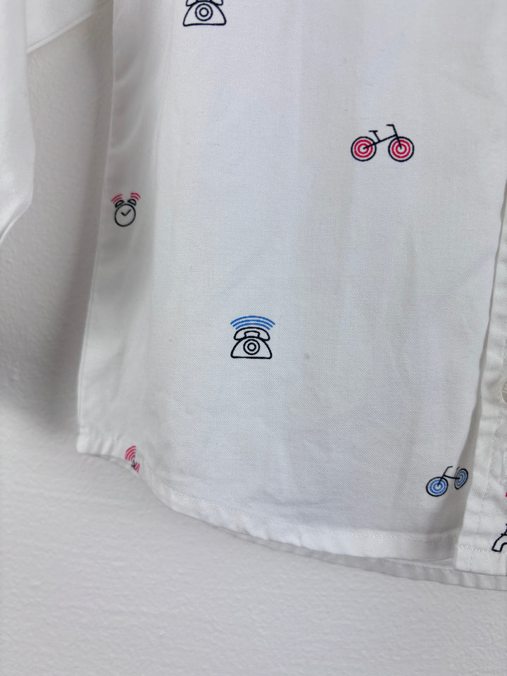 Jacadi Paris Print Shirt 12-18 Months-Shirts-Second Snuggle Preloved
