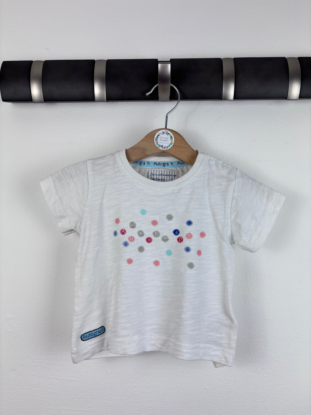 M&S Spotty T Shirt 0-3 Months-Tops-Second Snuggle Preloved