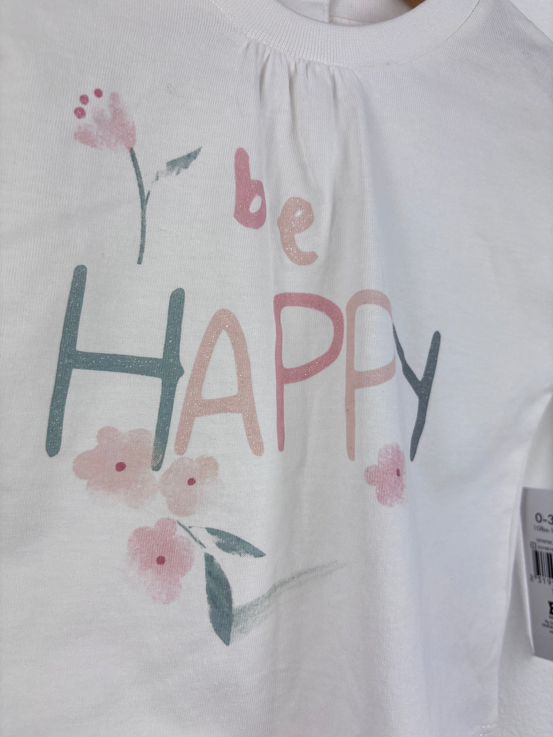 Matalan Be Happy Top 0-3 Months-Tops-Second Snuggle Preloved