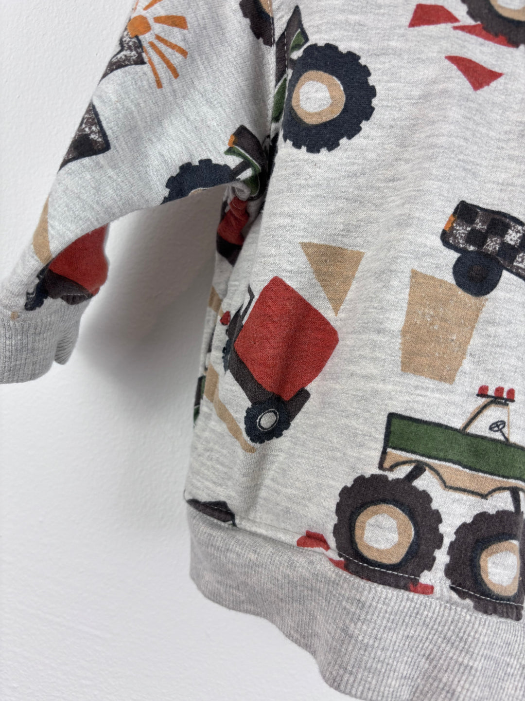 Next Tractor Hoodie 3-6 Months-Hoodies-Second Snuggle Preloved