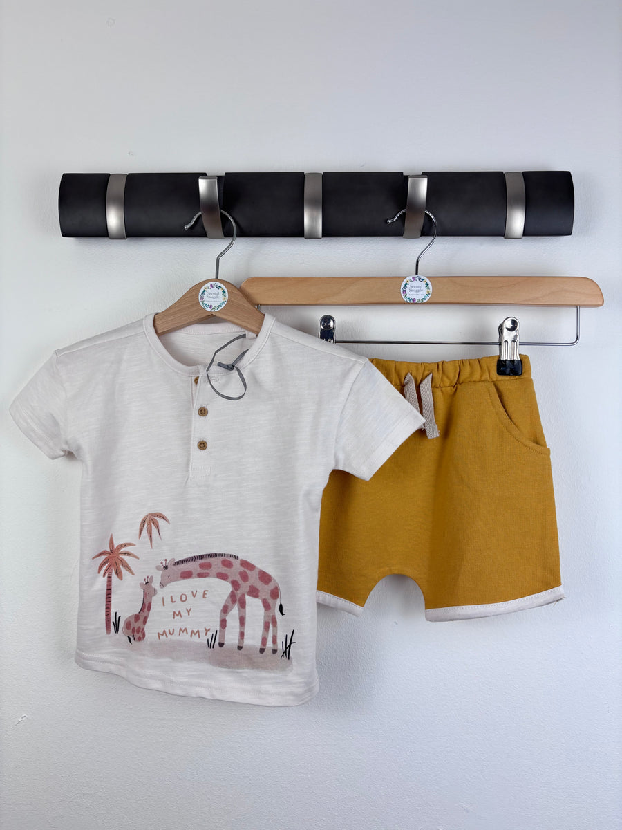 Tu Giraffe Set 6-9 Months-Shorts-Second Snuggle Preloved