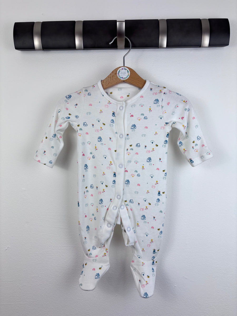 M&S Sleepsuit Tiny Baby-Sleepsuits-Second Snuggle Preloved