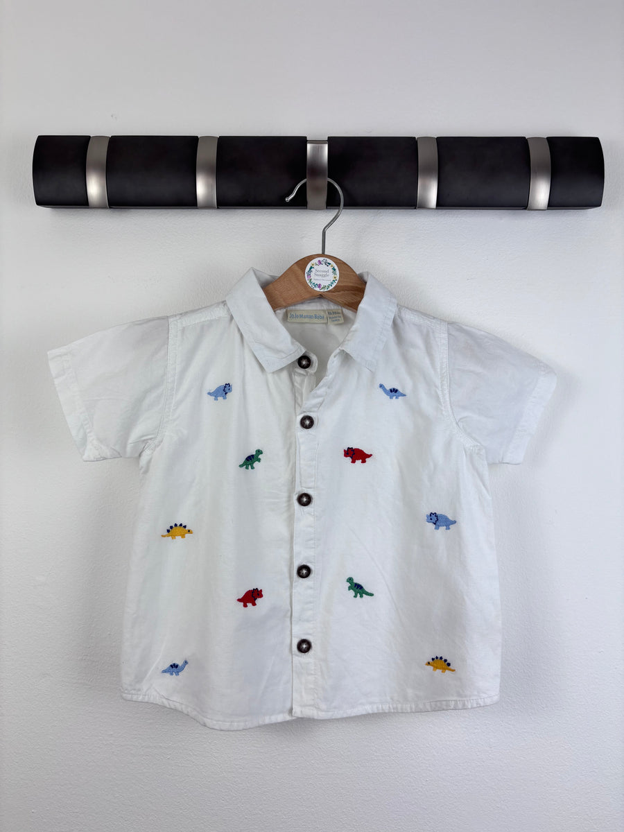 JoJo Maman Bebe Dinosaur Shirt 18-24 Months-Shirts-Second Snuggle Preloved