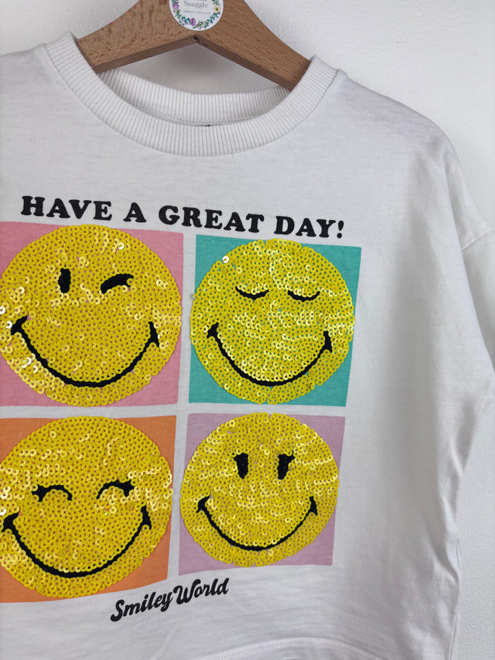 Fred & Flo Smiley T Shirt 5-6 Years-Tops-Second Snuggle Preloved