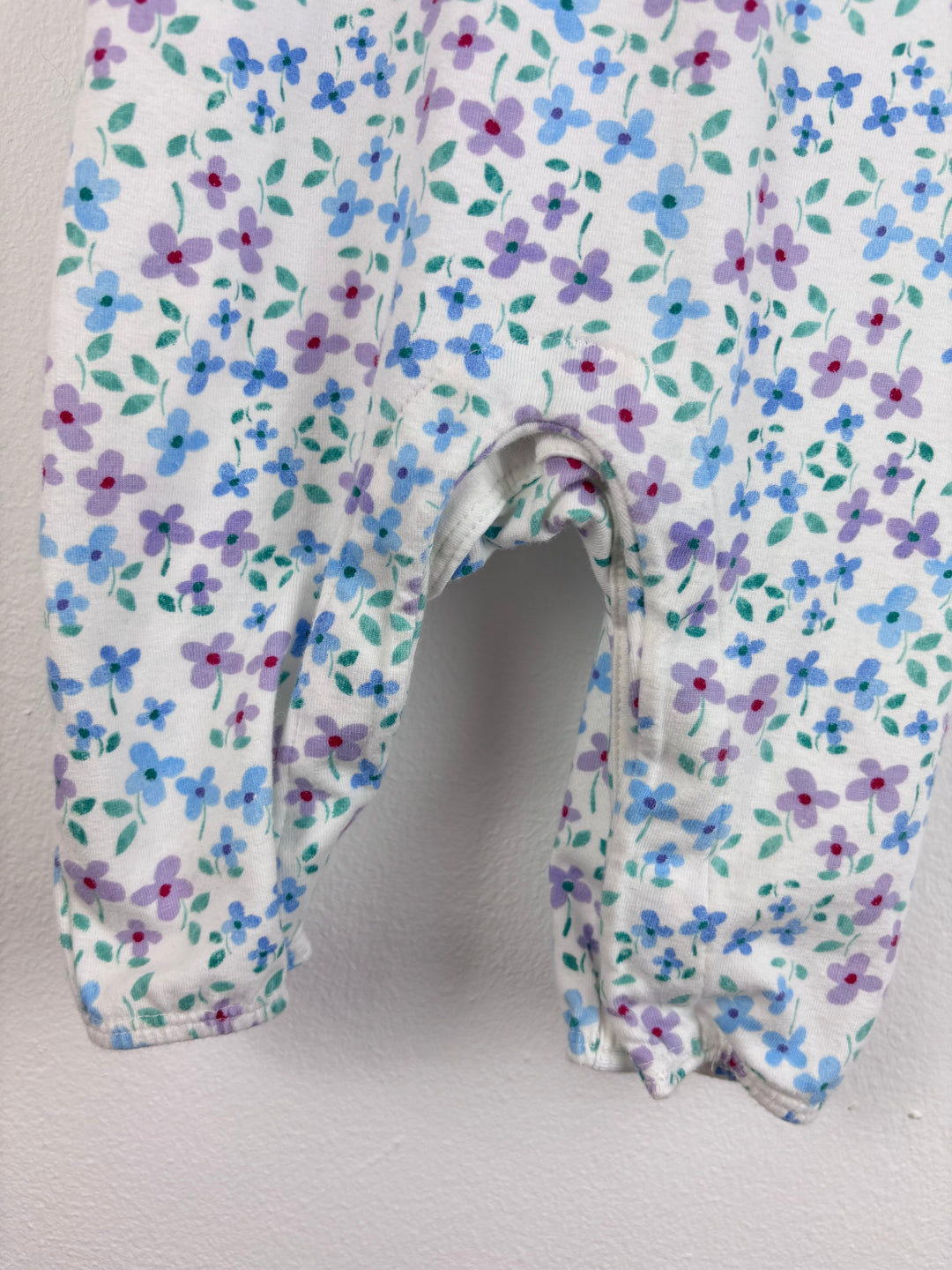 M&S Floral Dungarees 0-3 Months-Rompers-Second Snuggle Preloved